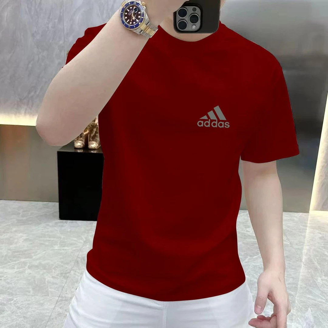 Npkp Couture官方正品/潮牌红色纯棉短袖T恤男士夏季新款时尚潮流