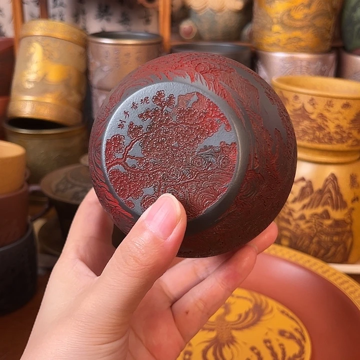 茶杯紫砂宜兴紫砂茶杯正品