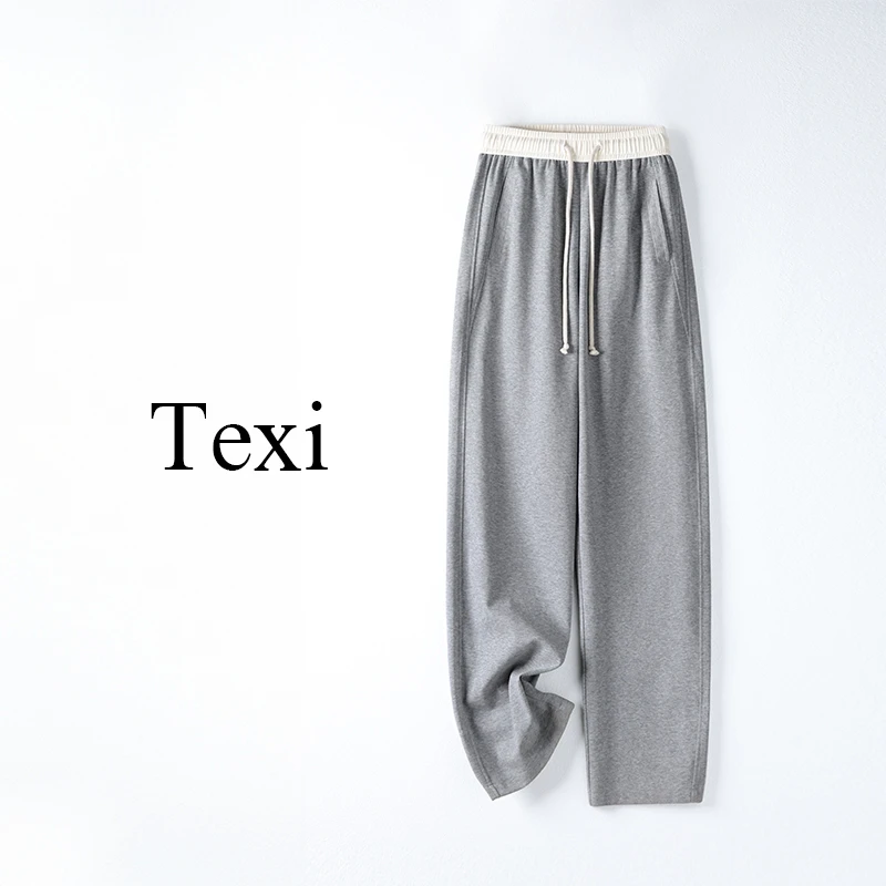 2025新款垂感高腰休闲香蕉裤窄版阔腿裤小个子女显瘦弯刀直筒裤子