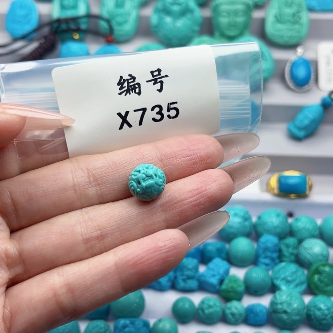 绿松石雕刻未镶嵌$**生