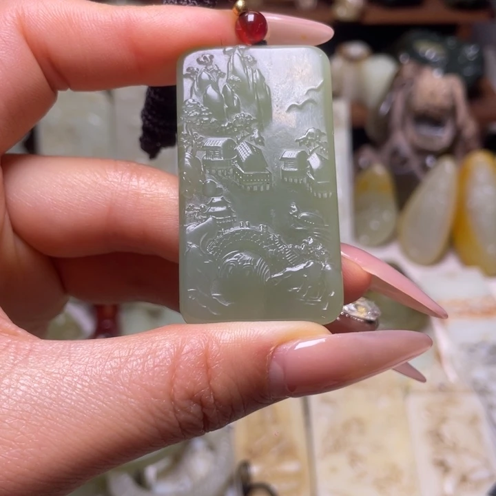 和田玉未镶嵌颈饰