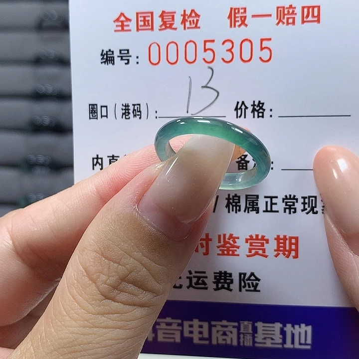 未镶嵌戒圈翡翠5305