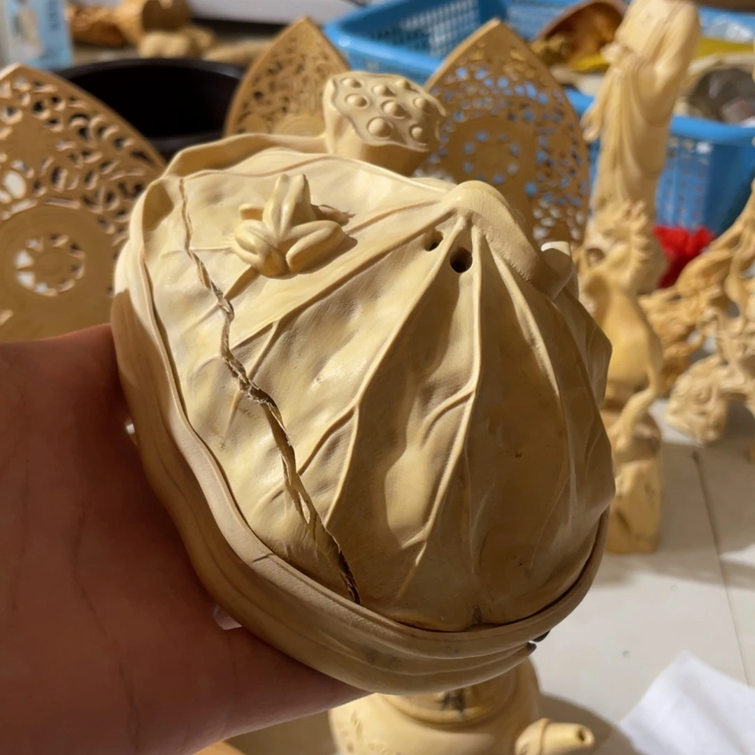 黄杨木小叶大瑕疵香炉