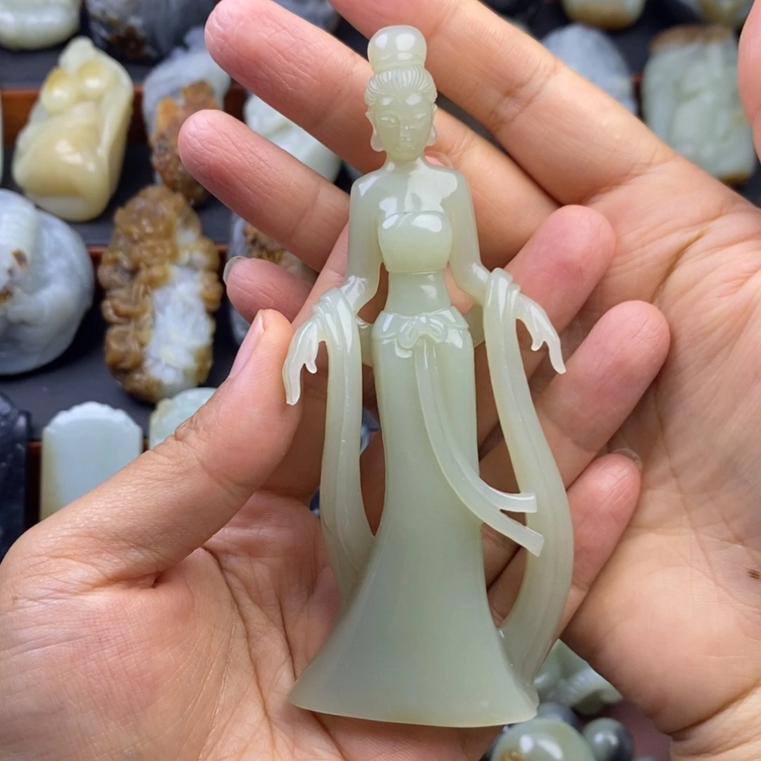 和田玉未镶嵌挂件