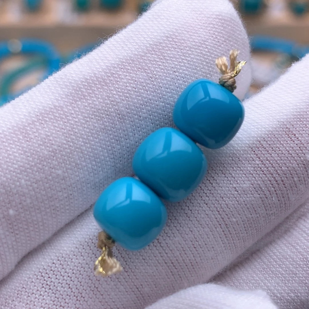 未镶嵌绿松石珠宝奇石8.5mm