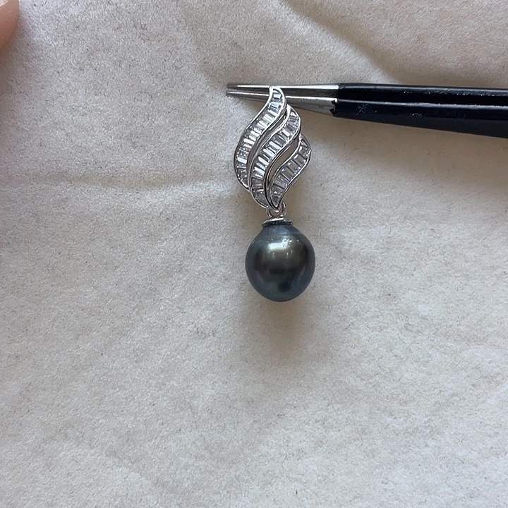 银S925镶嵌海水珍珠戒指