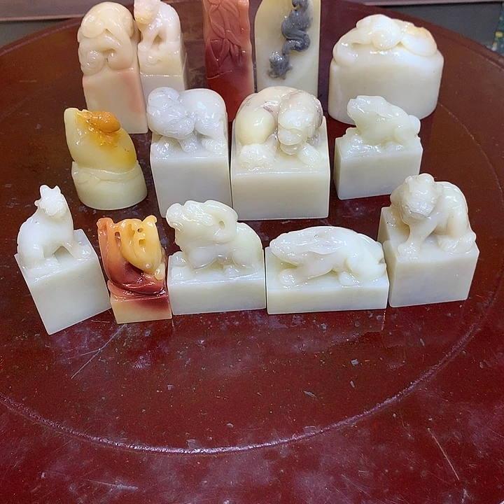 朱***迹寿山石印石寿山石14方