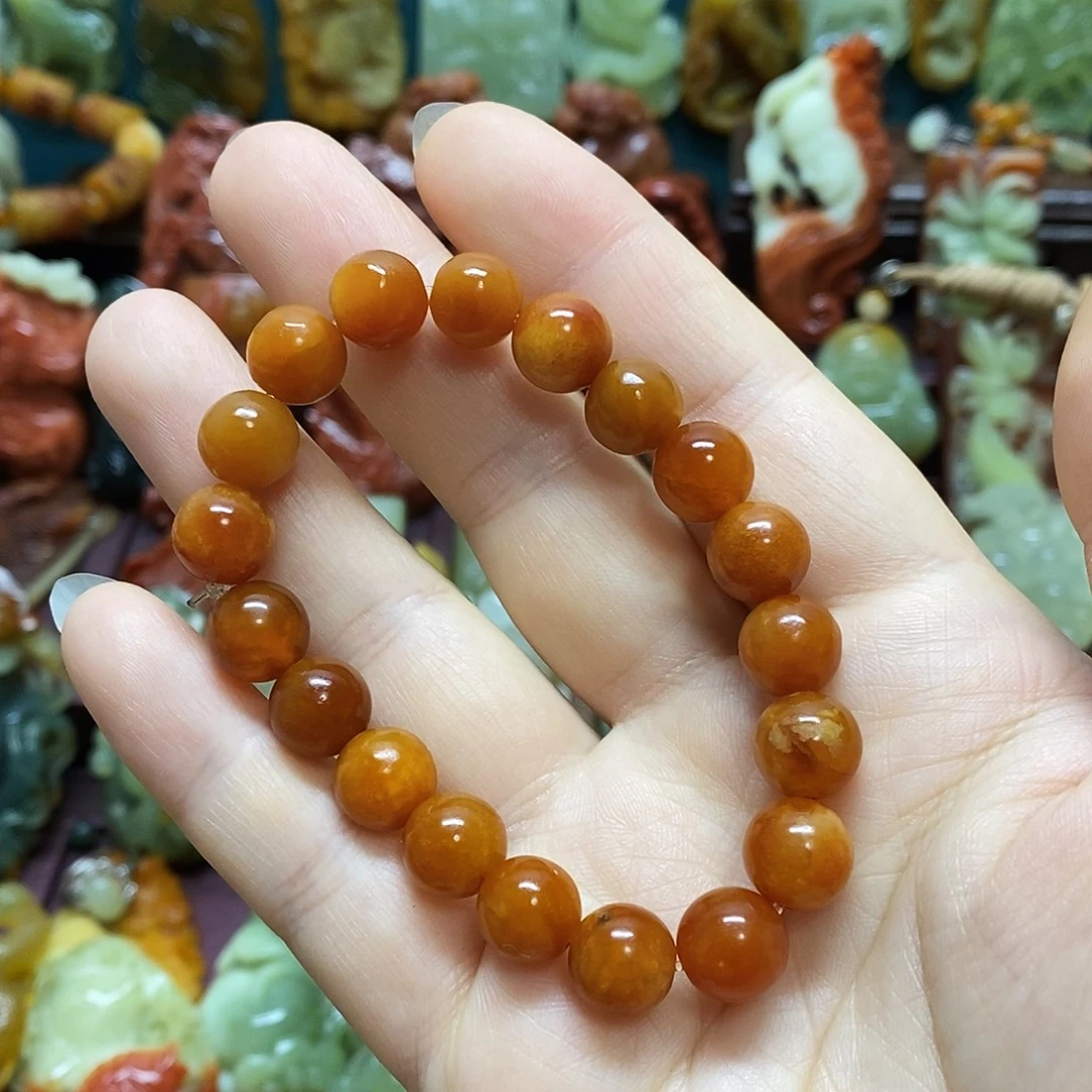 蛇纹石玉未镶嵌手链