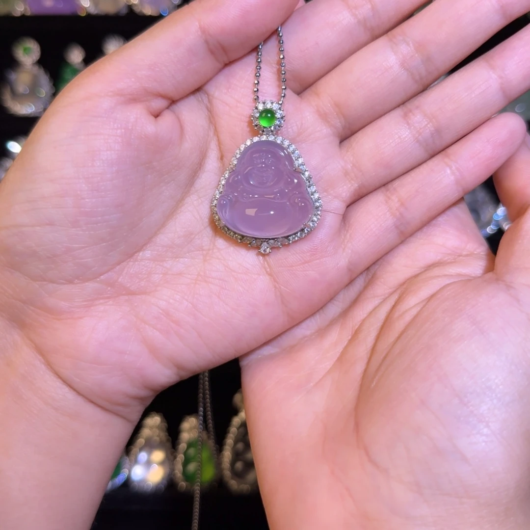 玛瑙/玉髓银S925镶嵌吊坠(赠链)