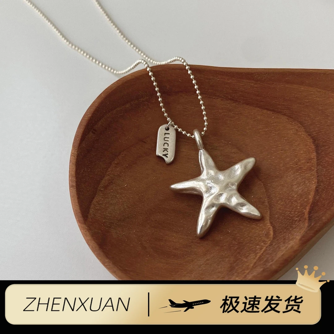 海星项链女款2025新款高级感轻奢小众独特颈链长款叠戴吊坠配饰潮