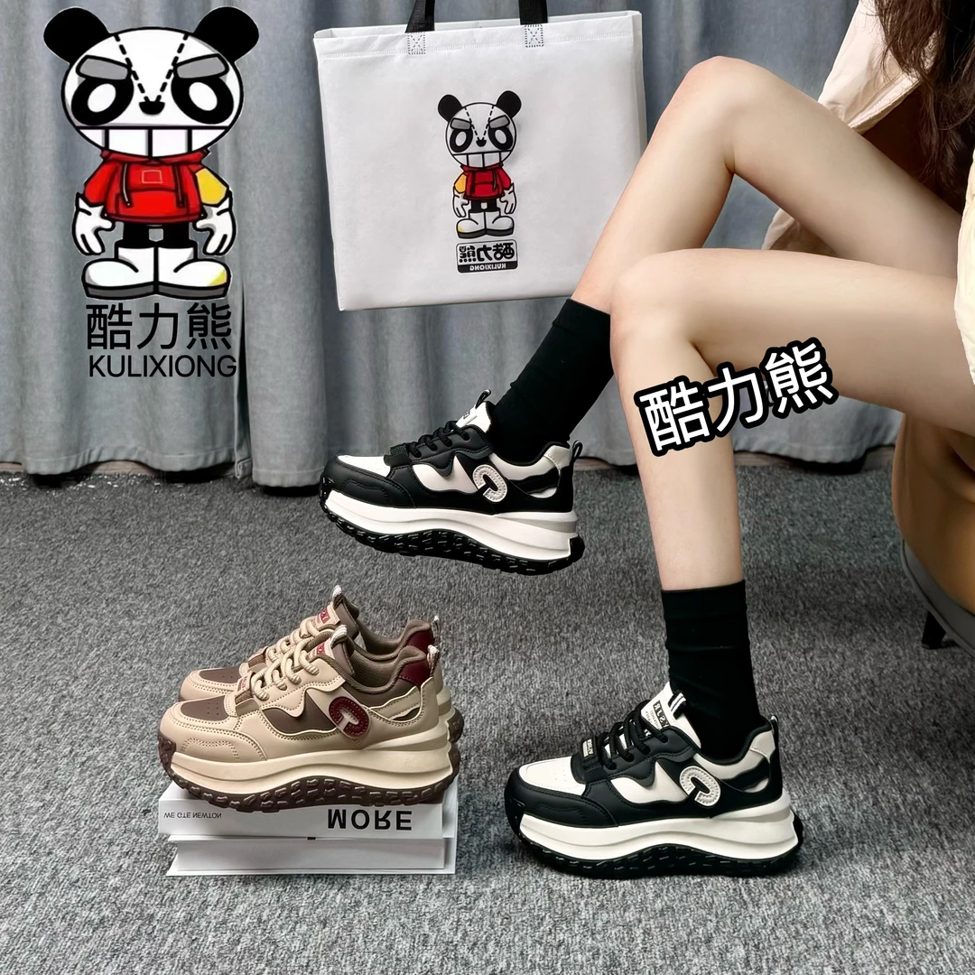CC 酷力熊2025新款老爹鞋女时尚百搭保暖运动休闲鞋003