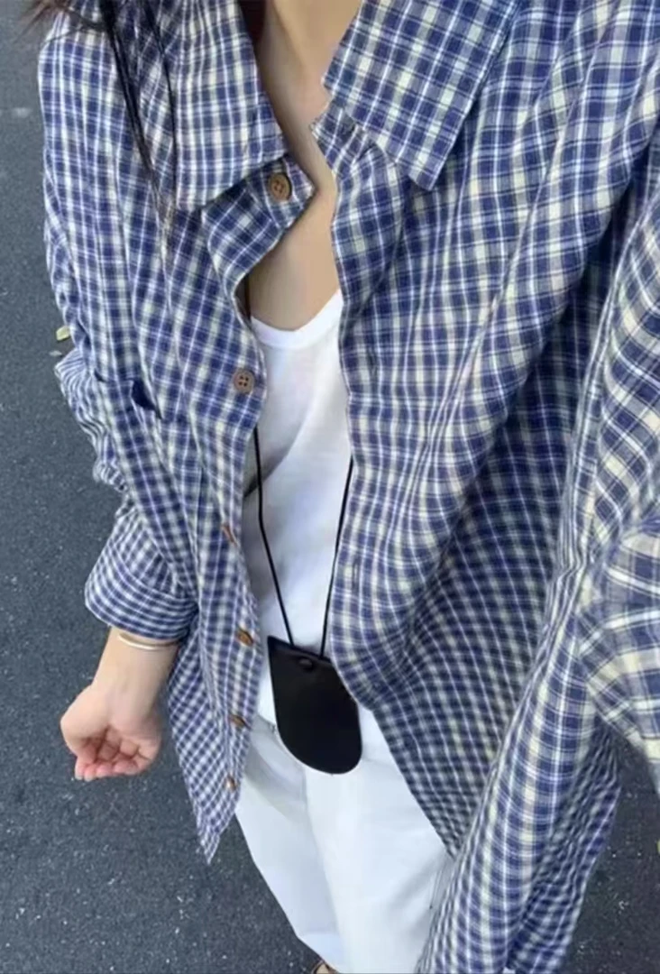 高档轻奢美式复古新款衬衫百搭外套女装（播间过款链接 NO退NO换）