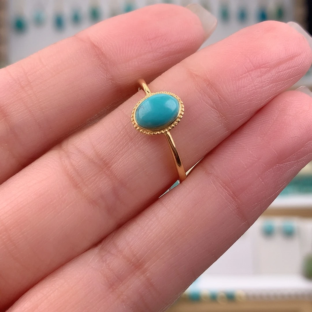 绿松石未镶嵌戒指