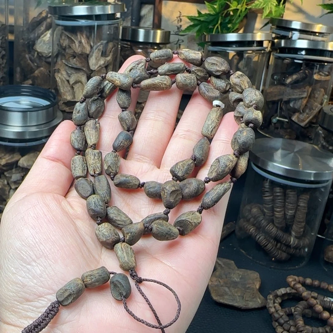 沉香沉香碎屑沉水奇楠老料树丁随型多圈24+