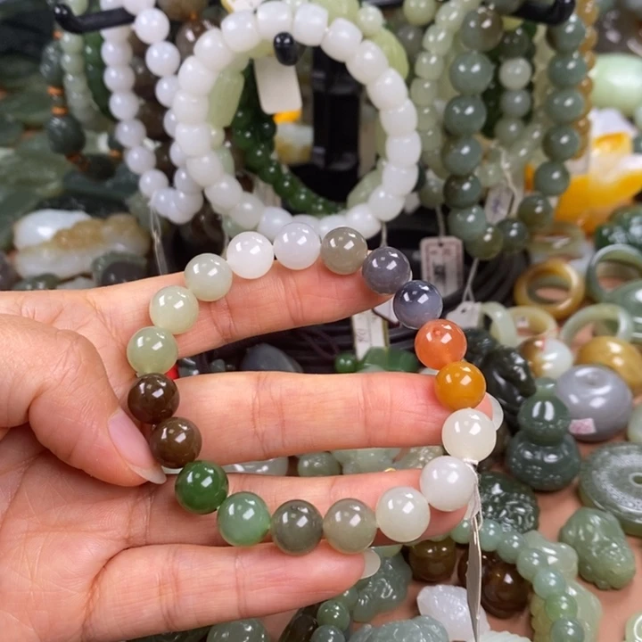 和田玉未镶嵌手链