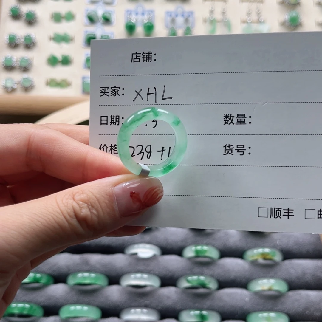未镶嵌石英质玉戒圈X*L