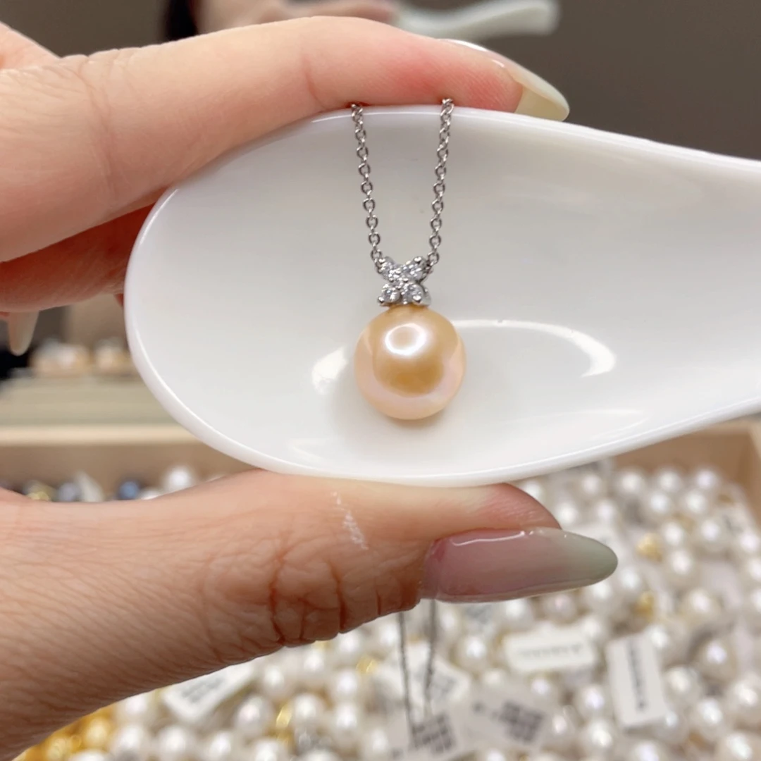 淡水珍珠未镶嵌吊坠(赠链)