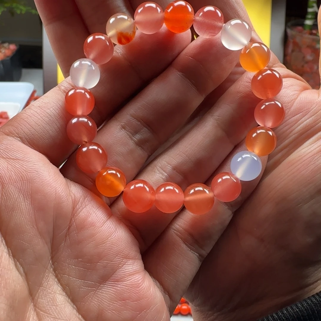 南红玛瑙未镶嵌9➕多宝手串