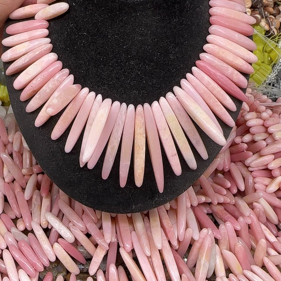 玛瑙/玉髓合金珠宝半成品粉澳宝卡子一条