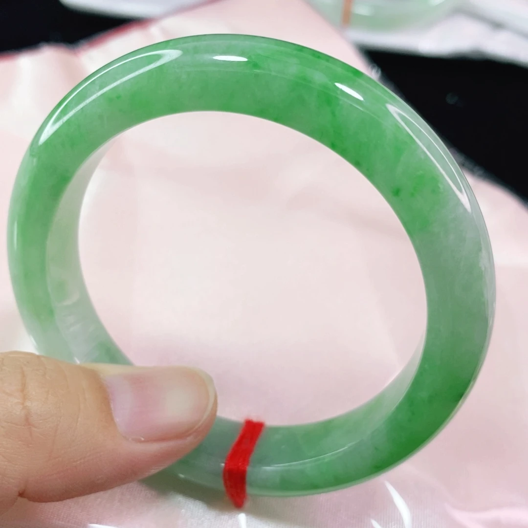 未镶嵌手镯翡翠凌*5354圈口高质量高品质