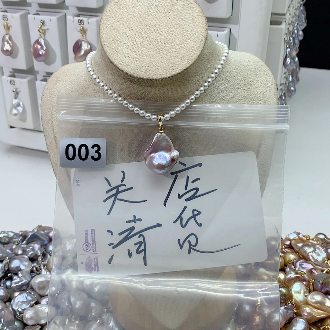 淡水珍珠颈饰合金