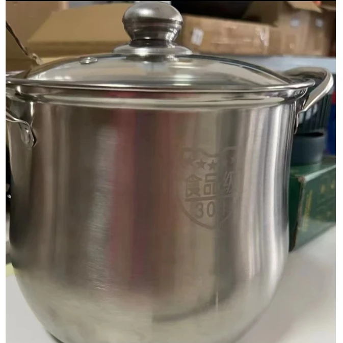 不锈钢特高汤锅家用燃气电磁炉 随机发 FY