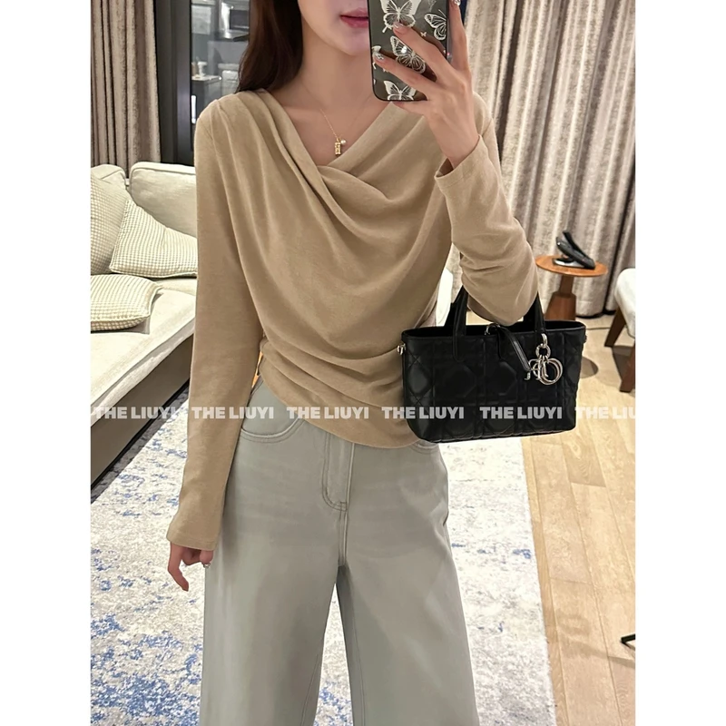 【LIUYI】人气王～春夏显瘦两穿长袖上衣53119