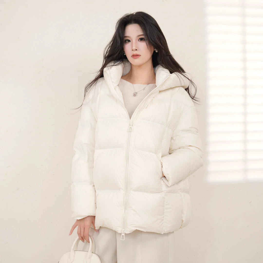 MJJ25新云绒系列高端云朵泡芙95白鸭绒260g宽松显瘦加厚轻盈保暖