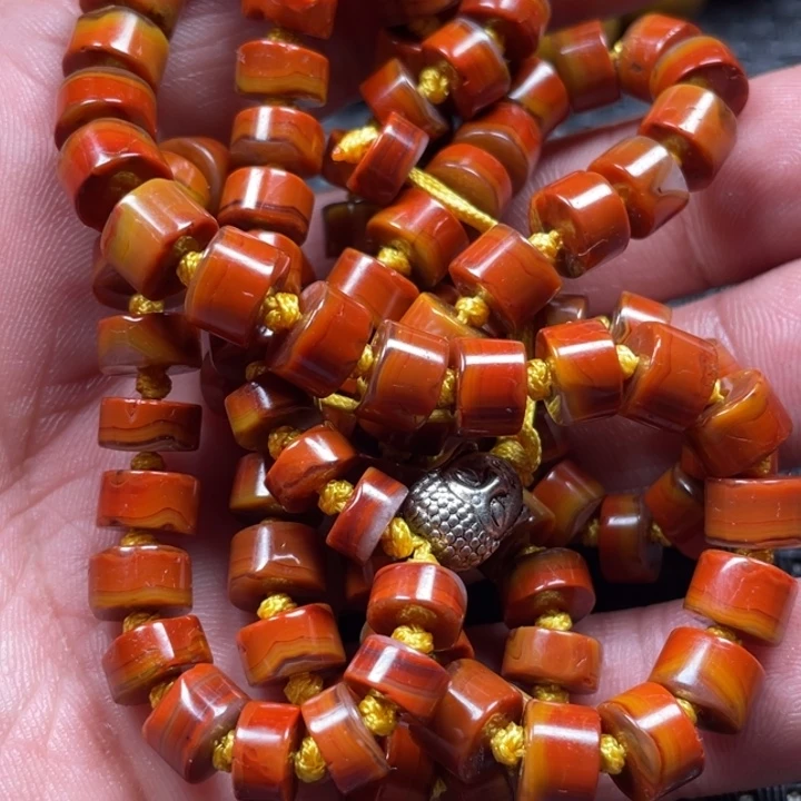 菠***雪玛瑙/玉髓未镶嵌颈饰