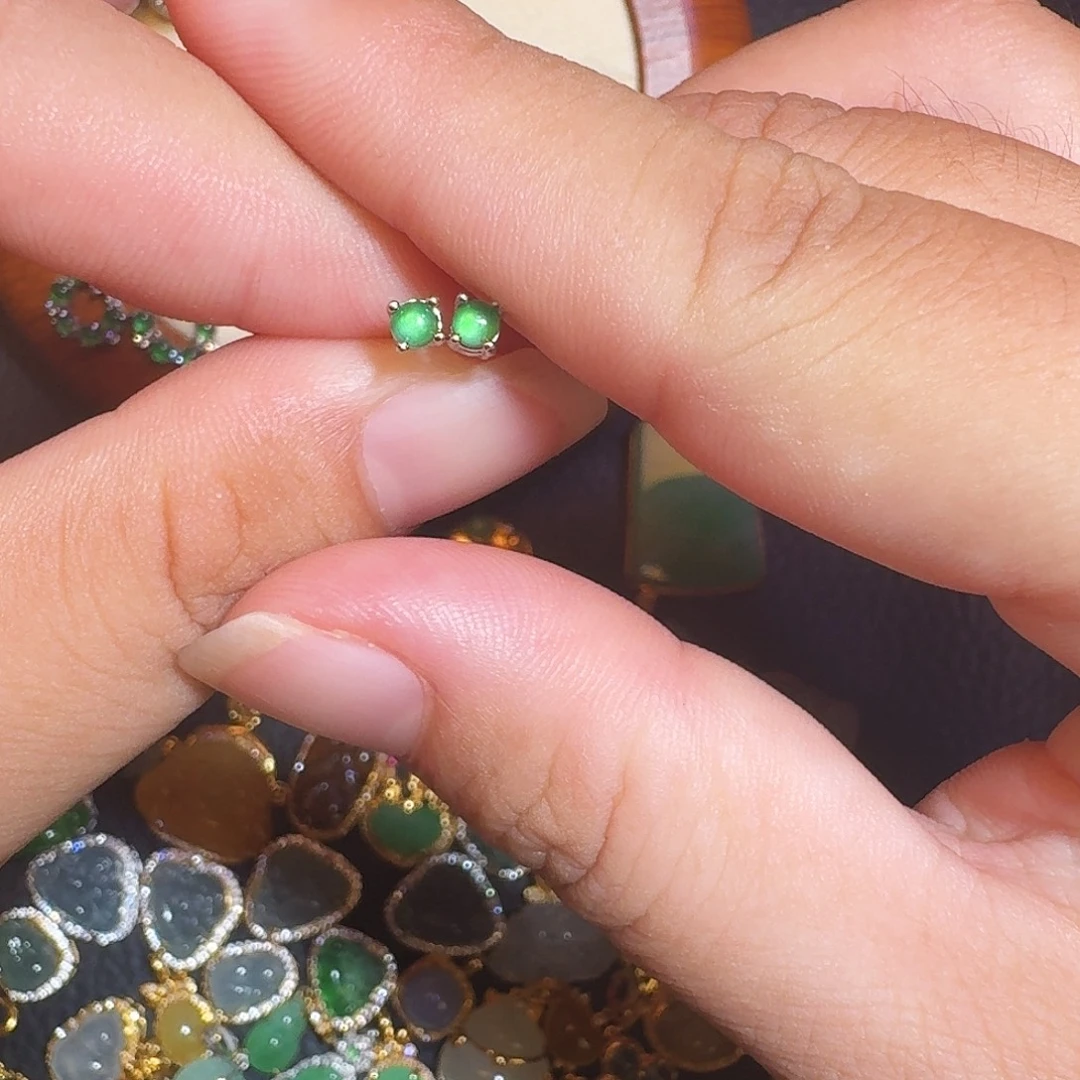 翡翠银S925镶嵌颈饰