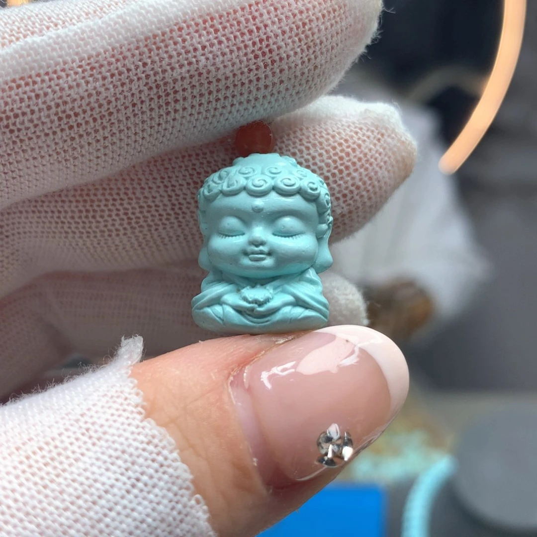 绿松石未镶嵌挂件