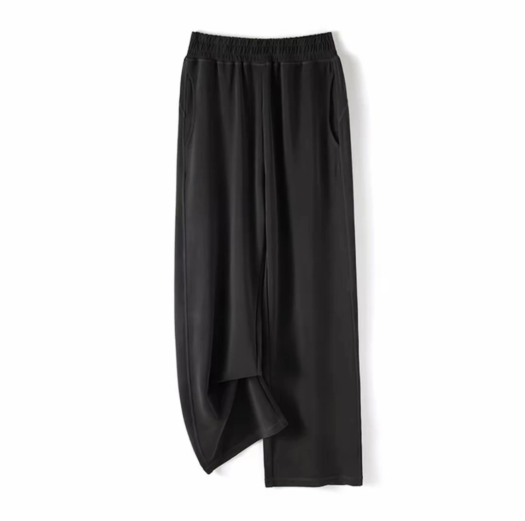 雅赛尔天丝窄版阔腿凉凉女裤夏季新款小个子定制