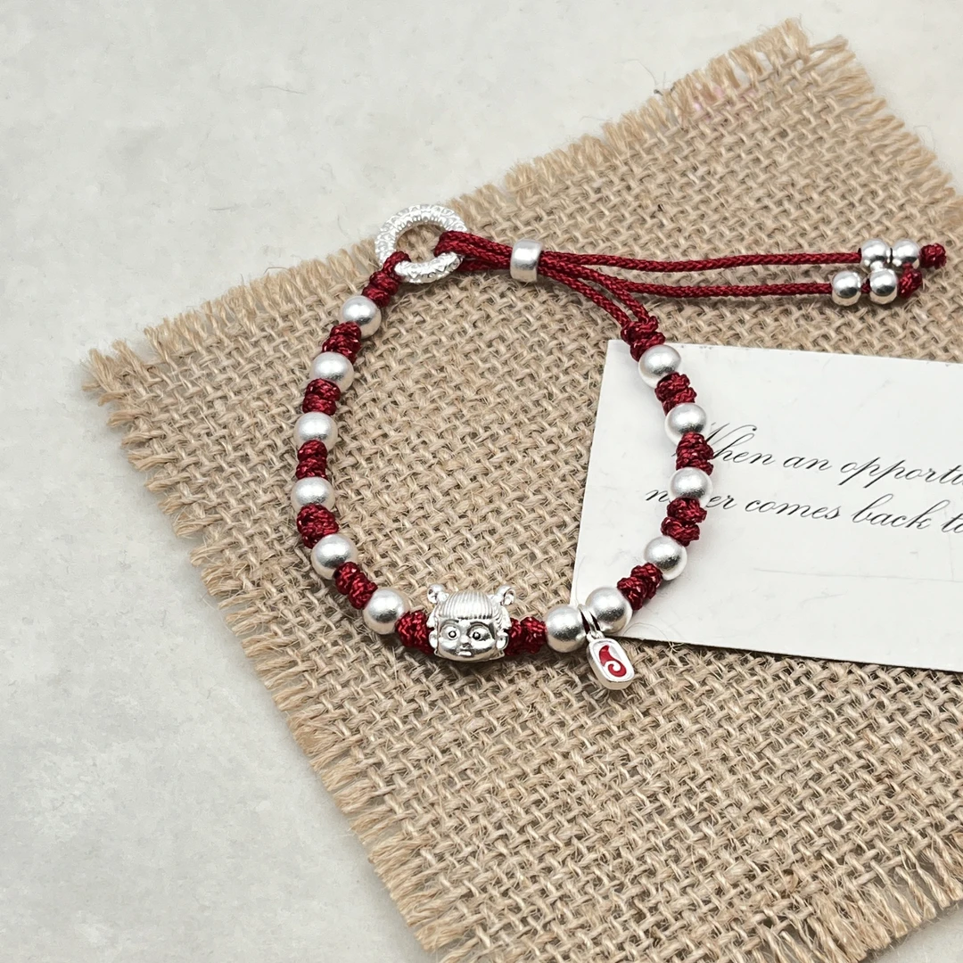 足银手链 红绳哪吒手链（宝格专属）