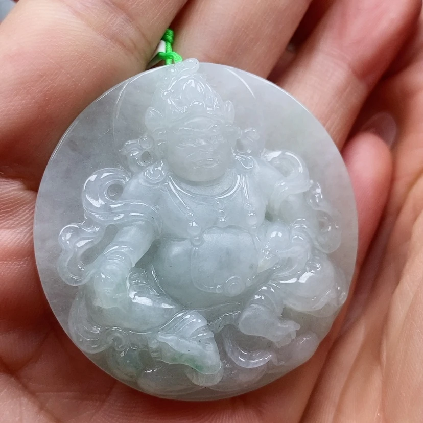 【闪购商品】翡翠颈饰未镶嵌天然翡翠A货黄财神