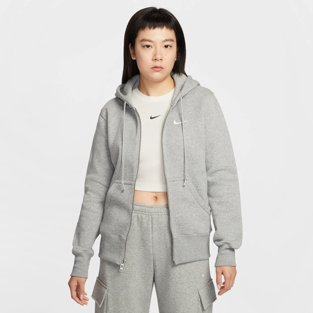 NIKE耐克2026女子秋冬卫衣夹克NSW PHNX潮针织连帽外套HJ0996-063