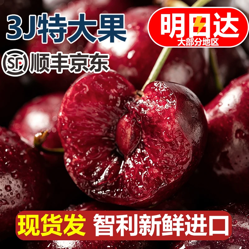 3JD【五斤原箱·明天到】DS智利进口车厘子水果800g内附果径卡海运