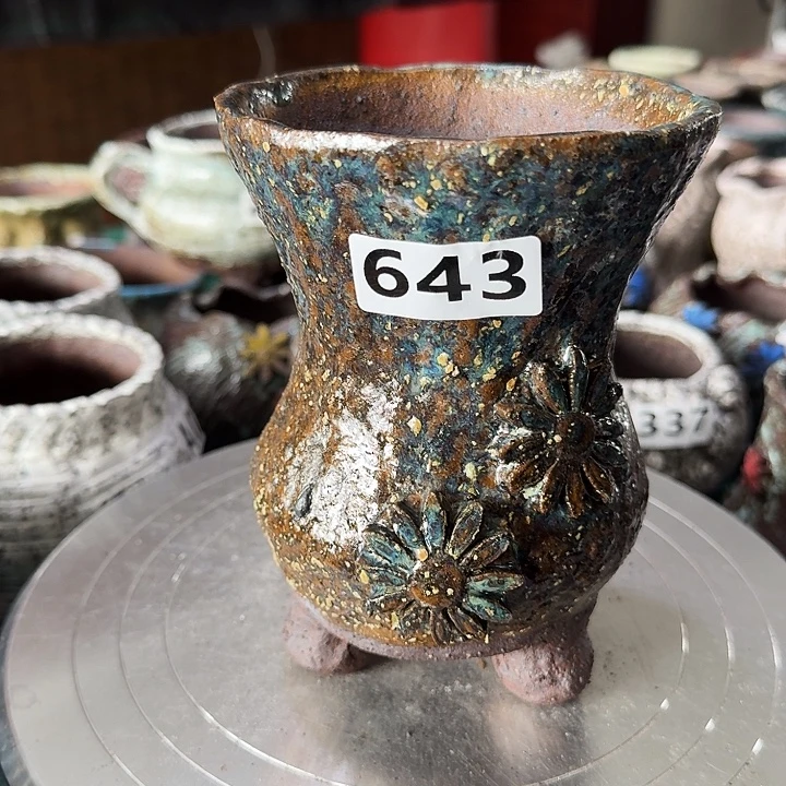 内口10高15粗陶手工