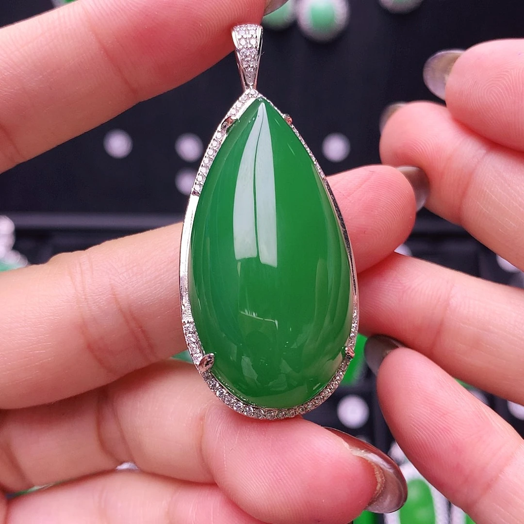 银S925镶嵌颈饰玛瑙/玉髓