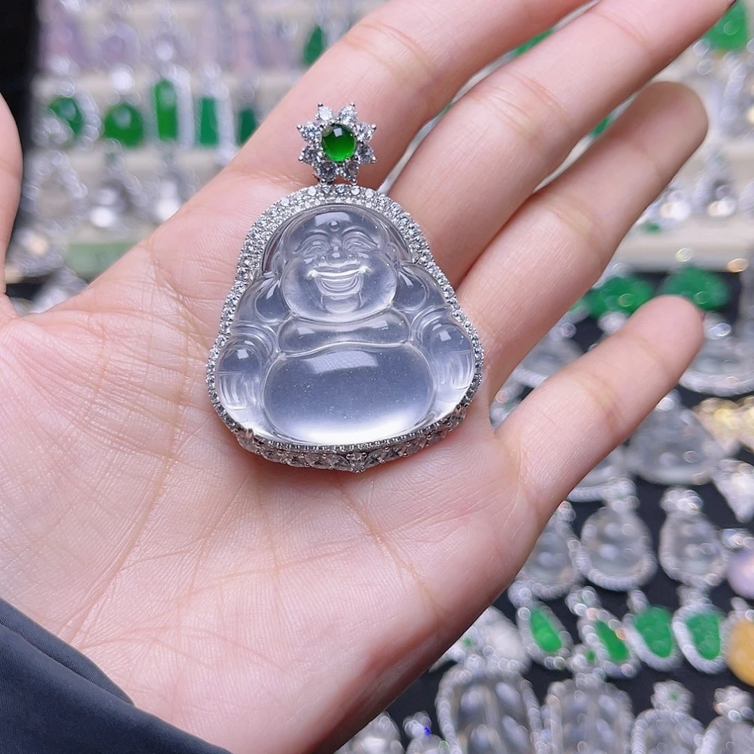 石英质玉颈饰银S925镶嵌S****?