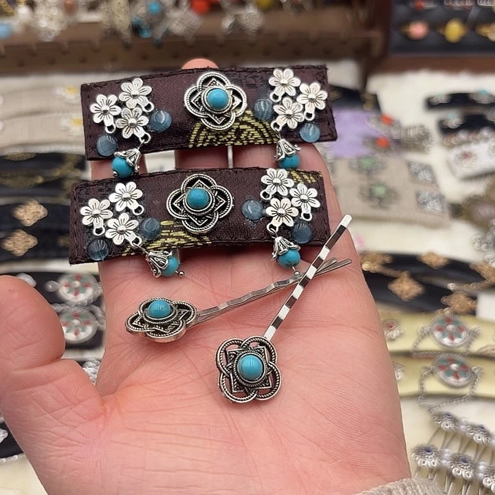 蒙古元素发卡一组4个33