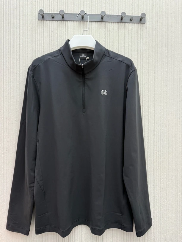 023可隆KOLON SPORT春秋男款半拉链户外速干长袖上衣