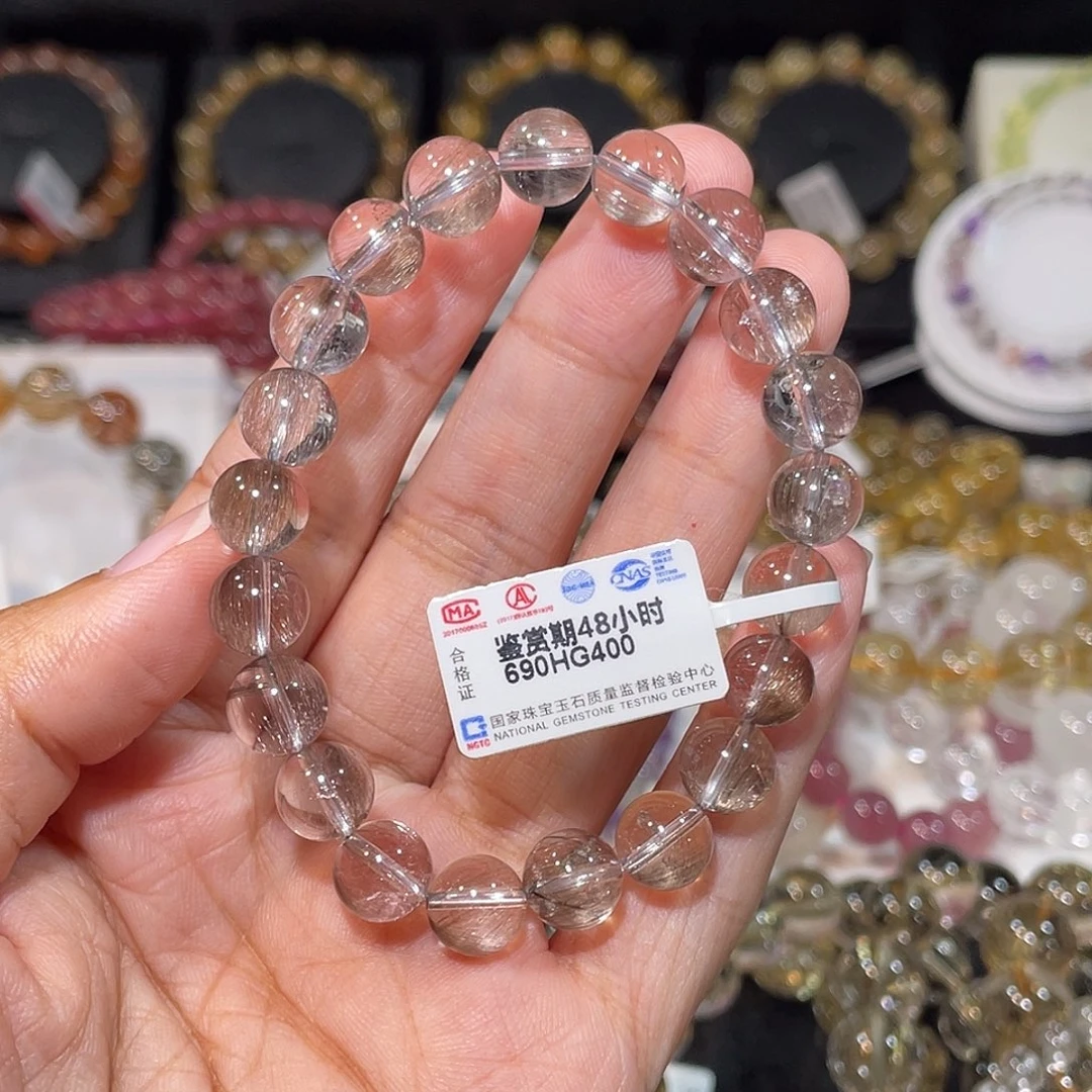 未镶嵌手链水晶净体银发晶9m