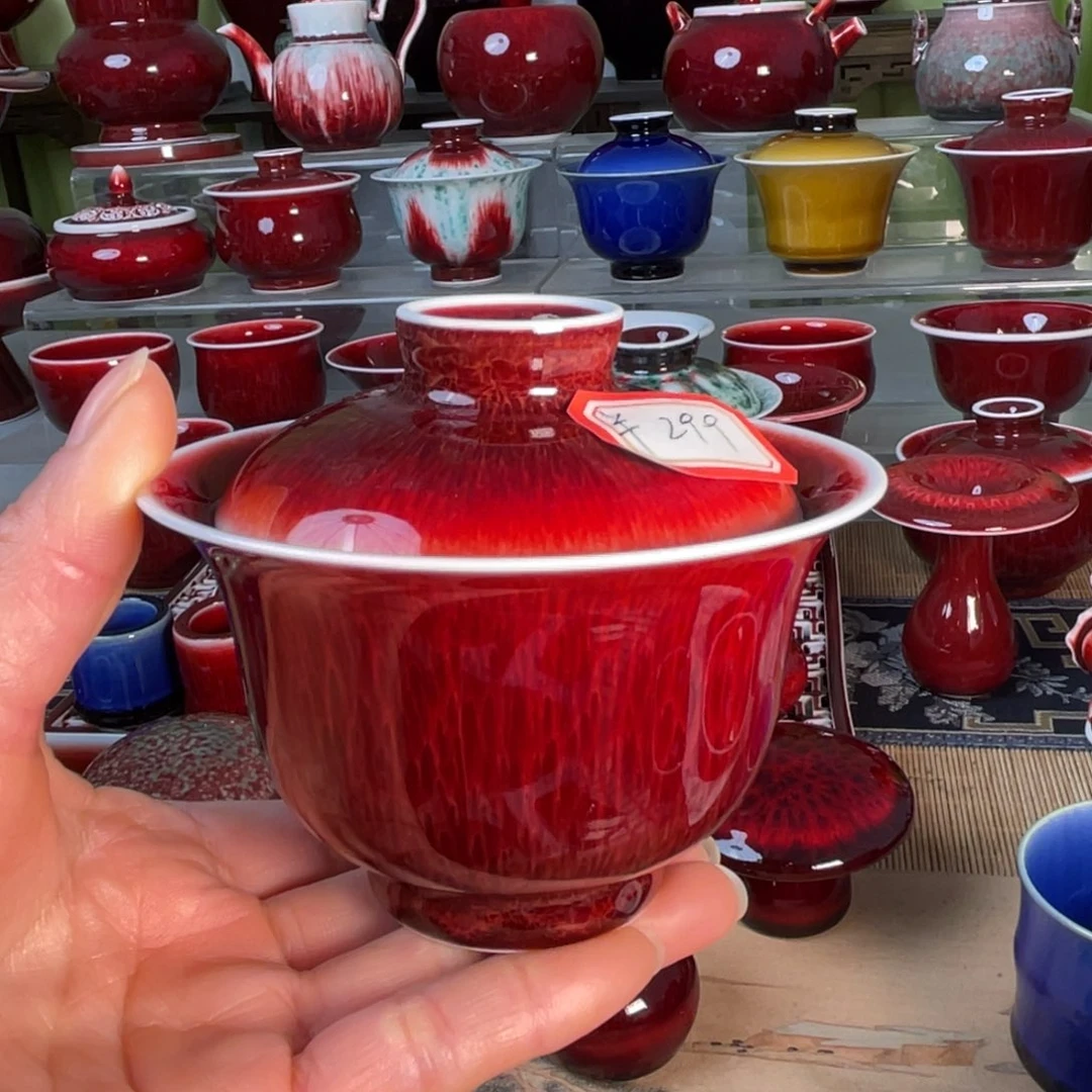 景德镇原矿釉全品盖碗