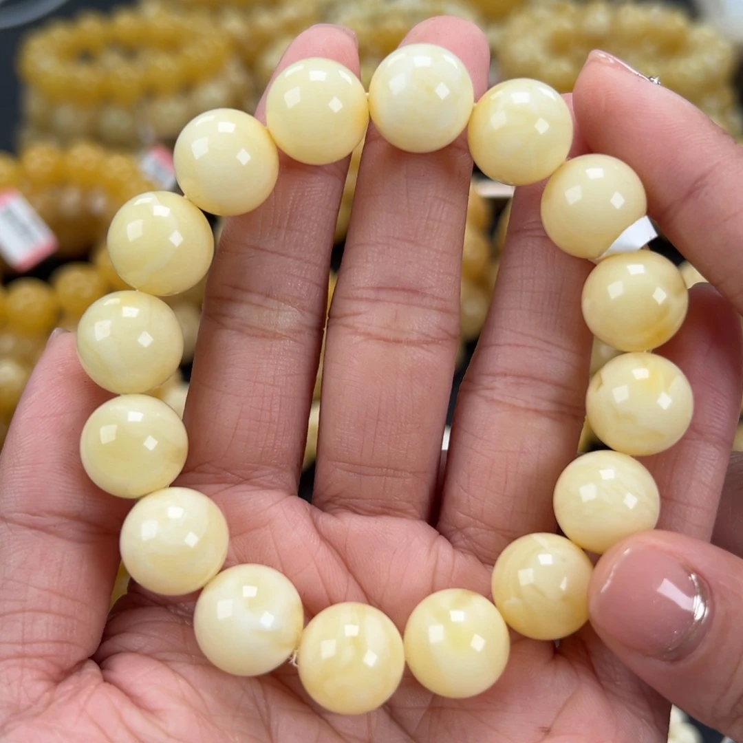 琥珀未镶嵌手链23克