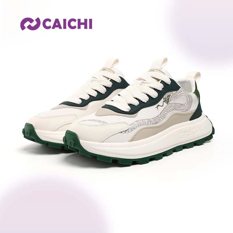caichi老爹鞋复古厚底时尚潮流透气潮鞋运动鞋防滑时尚休闲鞋
