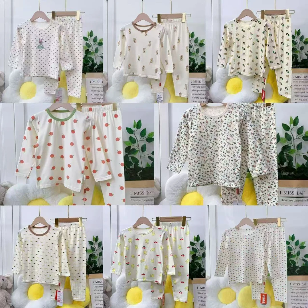 四季款婴幼儿宝宝莱卡套装混发2套-花型混发，不接受备注