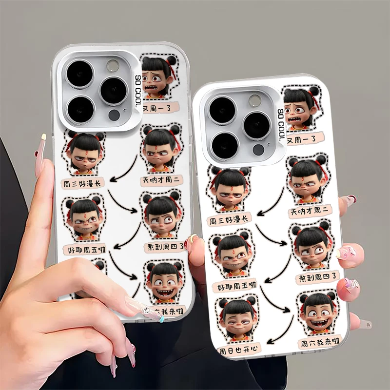 哪吒一周心情适用苹果iPhone16苹果14promax小米15华为手机壳元气