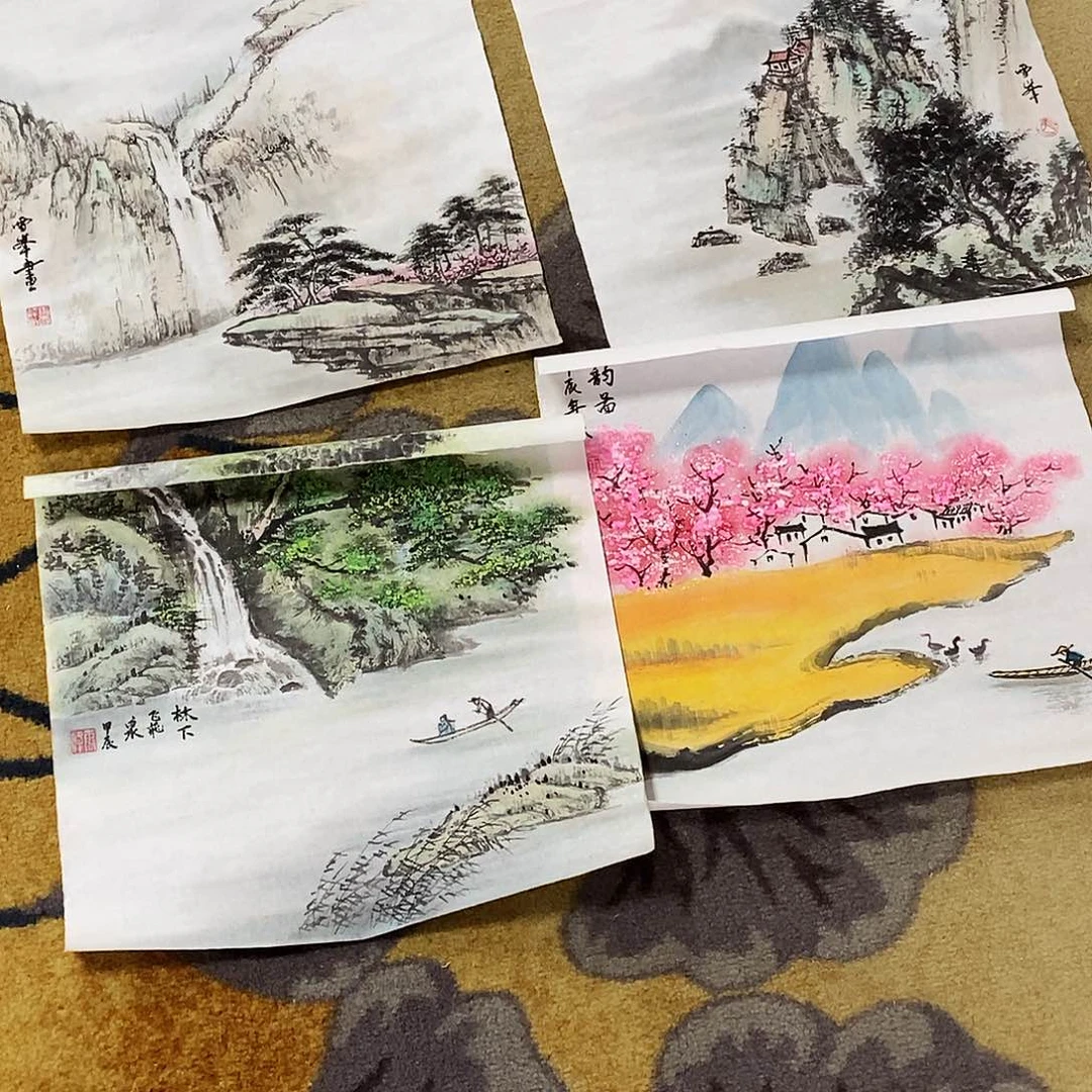 国画?****马雪峰手绘山水34.34