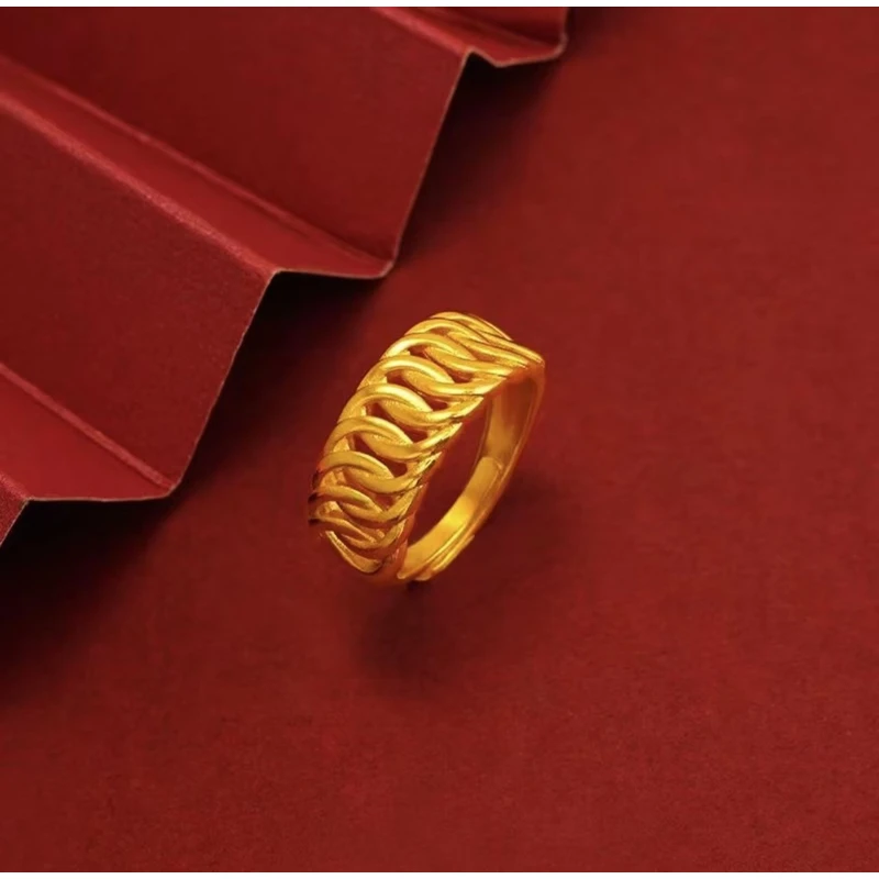 铜合金戒指 铜合金材质  时尚款老板戒指