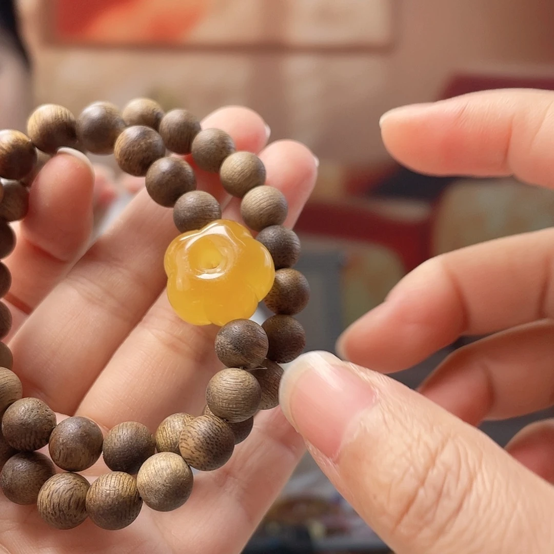 裸石蜜蜡未镶嵌蜜蜡手串